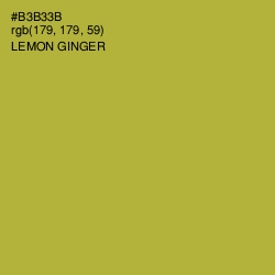 #B3B33B - Lemon Ginger Color Image